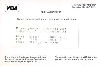 VOA QSL